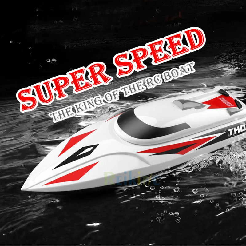 

RC Bait Boat remote control Racing Boat 2.4GHz 4CH High Speed 25KM/H for fishing ship with LCD