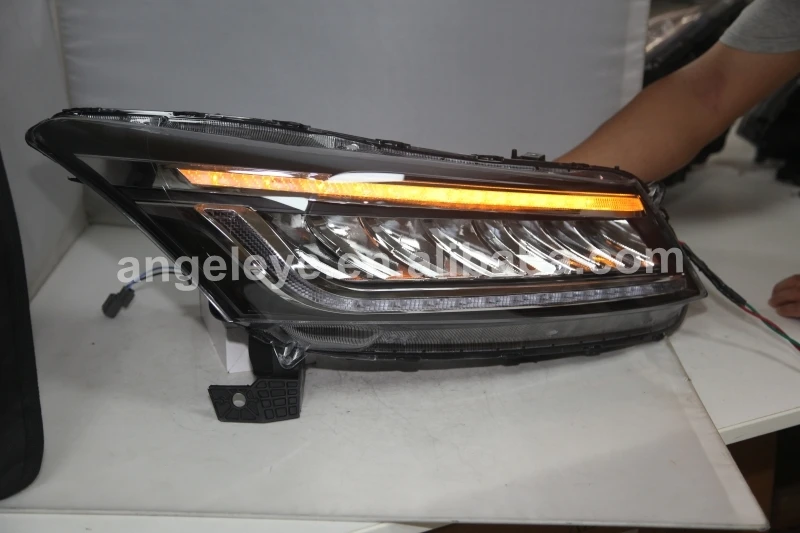 Белый и синий светодиодный drl Головной фонарь для HONDA для Accord 2008-2012