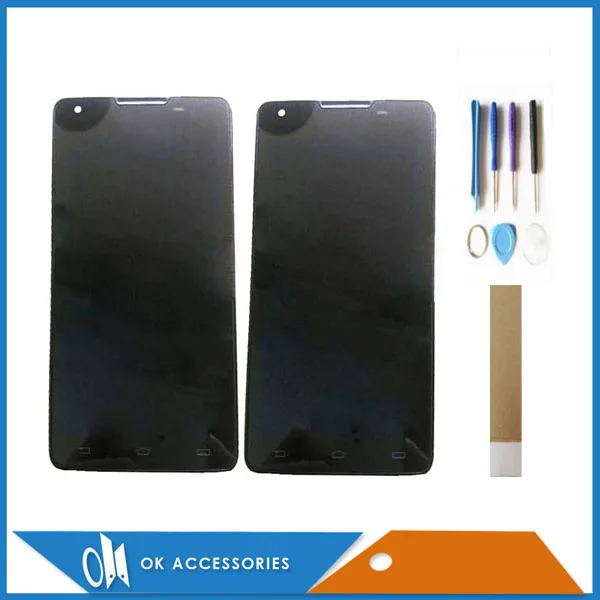 

5.0 Inch For Philips Xenium W6610 W6618 LCD Display+Touch Screen Digitizer High Quality Black Color With Tools Tape