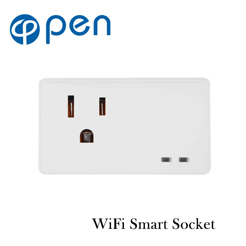 

OPHTB-002 10A Wifi Smart Switch Power Plug Socket US 220V Wireless Light Outlet Timer Remote Control Support Alexa Google Home