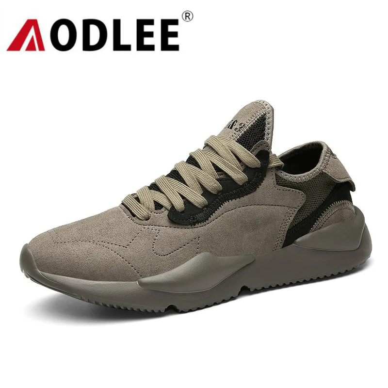 

AODLEE Fashion Dad Casual Shoes Men Sneakers Leather Shoes Mens Shoes Casual Comfortable Walking Shoes Lace up zapatillas hombre