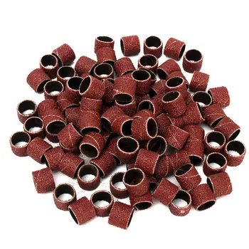 

100PCS 1/2" Grit 60# Sanding Sleeves Abrasive Spiral Roll Drum Rotary Abarasive Tools