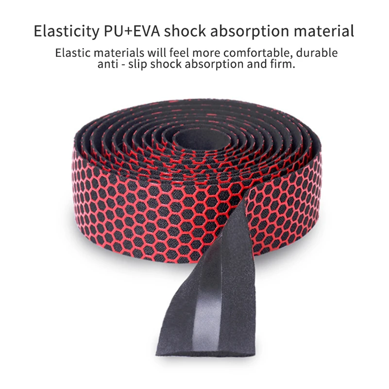 WEST BIKING Bicycle Handlebar Tape Anti-Slip Durable Road Bike Grip Tapes Fixed Gear Belt Straps Shockproof Bike Handlebar Tape