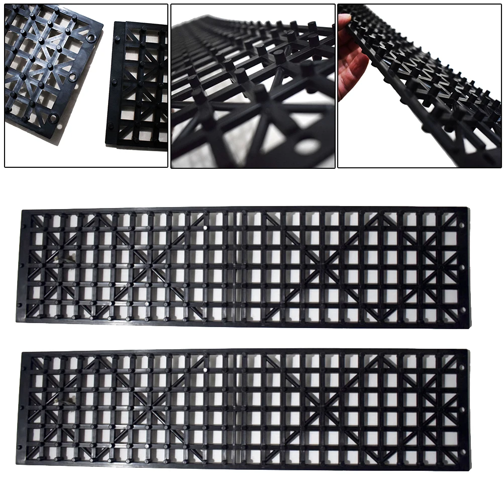 2PCS Car Off The Hook Plate Tire Skid Plate Self-Driving Off-Road Equipment Slide Anti Skid Carpet