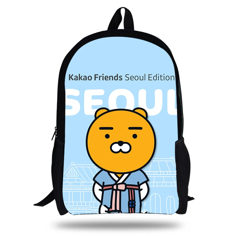 

hot sale cute Ryan Apeach Kakao Friends print backpack Korean cocoa school backpack for student women travel bag laptop mochila
