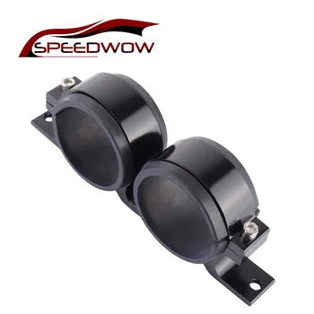 

SPEEDWOW Aluminum 60mm Dual Double Billet 044 Fuel Pump Filter Mounting Bracket Clamp Kit