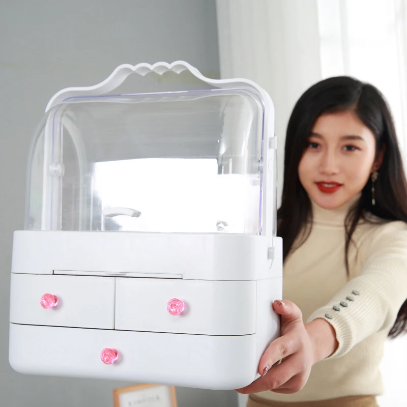 

Large Capacity Bathroom Cosmetic Storage Box Multi-purpose Waterproof And Dustproof Portable Storage Box Drawer Type Organizers