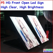 P5 открытый двухсторонний светодиодный знак, 96 см х 192 см, 37.8 «x 75.6» IP65 Дизайн, Высокая Ясно, Высокая яркость, p6, p8, p10