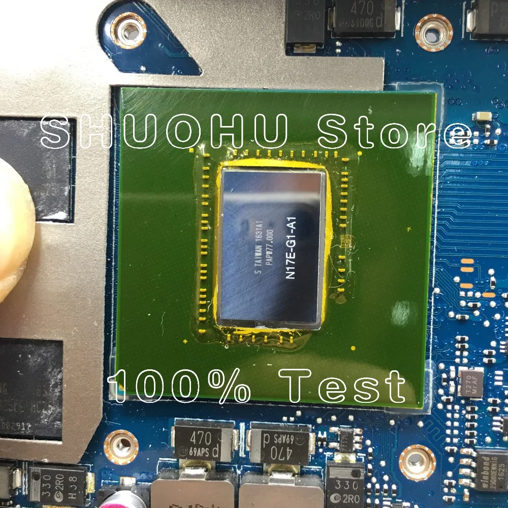  KEFU ROG Strix S5VS For ASUS ROG GL502VM laptop motherboard GL502VML I7-6700HQ Memoyr 8g tested 100