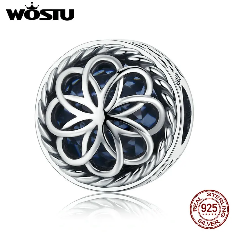 WOSTU Genuine 925 Sterling Silver Vintage Flowers Beads Fit Original DIY Charm Bracelet Women Fine S925 Jewelry Gift CQC712 цена WOSTU Genuine 925 Sterling Silver Vintage Flowers Beads Fit Original DIY Charm Bracelet Women Fine S925 Jewelry Gift CQC712 цены онлайн