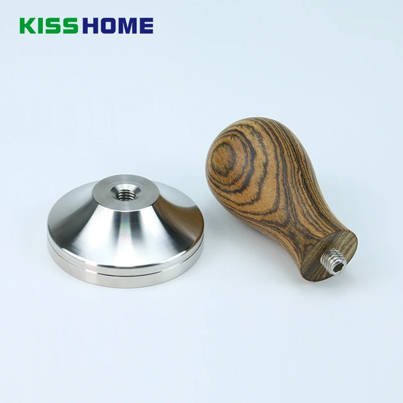 Cordia Dichoto Wooden Coffee Tamper Soild Leopard Print Handle Powder Hammer 41/49/51/53/57/57.5/58/58.35mm Coffee Accessories Cordia Dichoto Wooden Coffee Tamper Soild Leopard Print Handle Powder Hammer 41/49/51/53/57/57.5/58/58.35mm Coffee Accessories