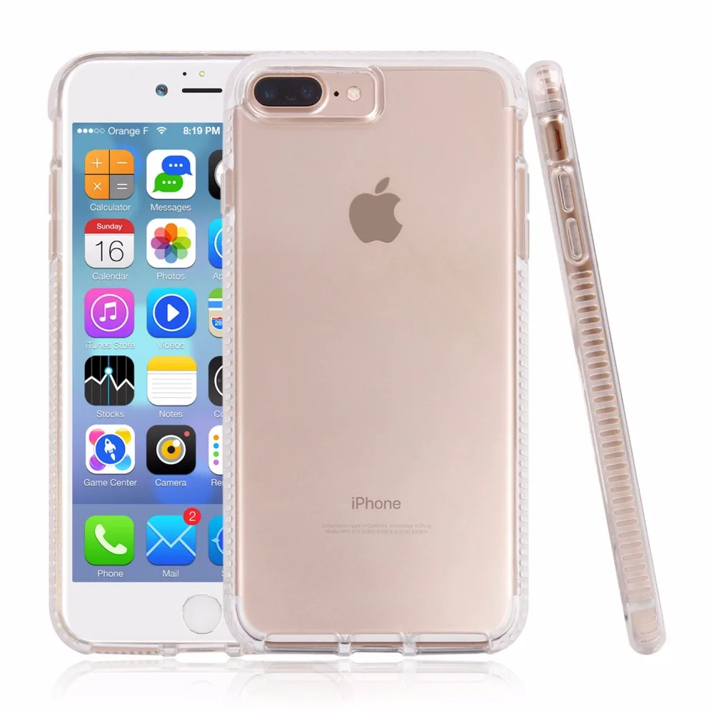LONTECT Для iPhone 7 Случае Природа ТПУ Ультра Тонкий Прозрачный Ясно Мягкий Задняя