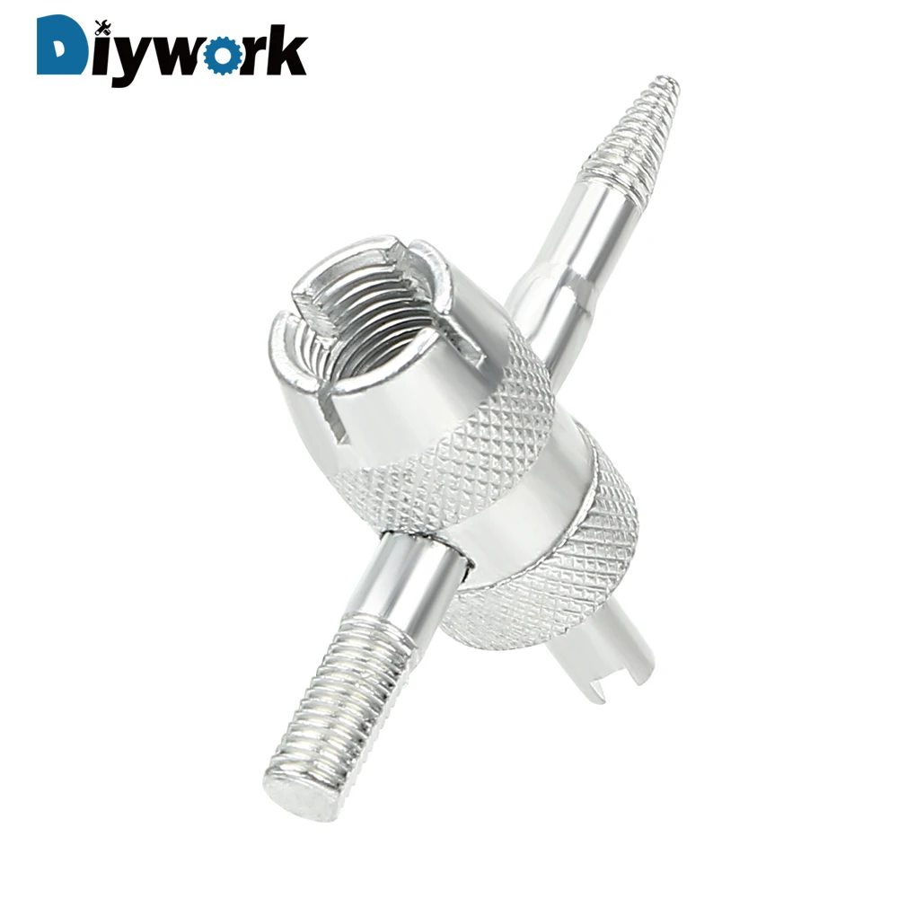 

DIYWORK Multifunction Valve Core Removal 4 in 1 Tire Repair Tire Valve Stem Removal Tool Tire Cleaning Tool Valve Stem Puller