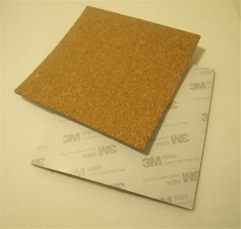

Funssor 4pcs* Reprap 3D Printer 4.5x4.5'' inch adhesive cork insulation sheets Heatbed Hot Plate thermal cork plate