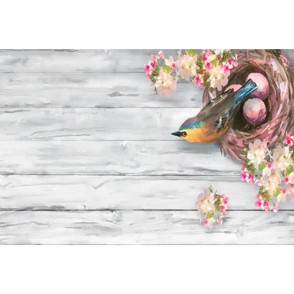 Yeele Bird Nest Blurry Wooden Board Texture Planks Res Show Baby Photography Backgrounds Photographic Backdrops For Photo Studio