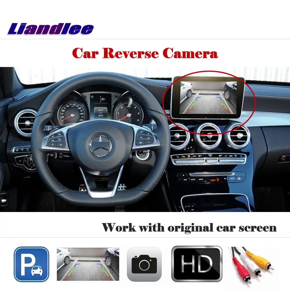 Liandlee Авто обратная парковочная камера для Mercedes Benz C Class W204 2007 ~ 2014/задняя работы с