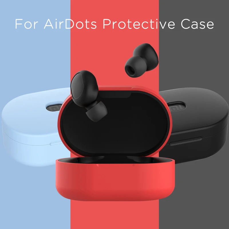Чехол для наушников для Red mi AirDots Air dots, беспроводной мягкий TPU TWS Bluetooth чехол s, силиконовый чехол