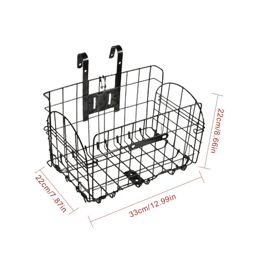 Велосипедная передняя корзина велосипедная задняя полка Корзина Горный велосипед складной висящий ПЭТ стальной провод корзины велосипедные аксессуары