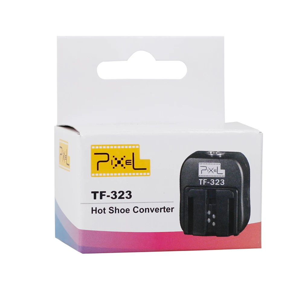 Pixel TF 323 TTL Вспышка Горячий башмак конвертер к ПК синхронизации гнездо адаптер для