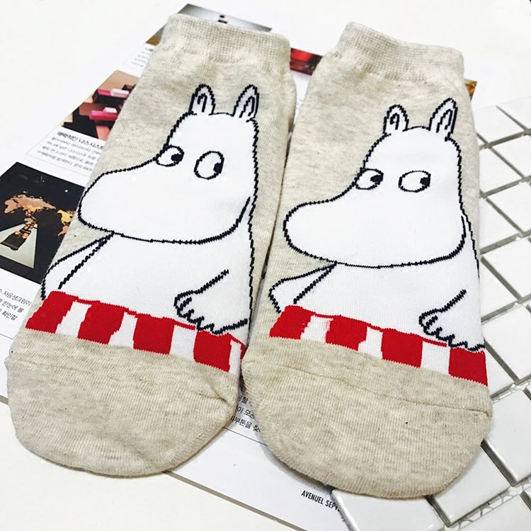 Носки с героями мультфильмов Moomin долина модные классические забавные носки Medias