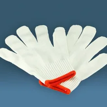 1 пара белые хлопчатобумажные перчатки рабочие адиабатического защитные перчатки 210 мм Утепленные перчатки для гончарная керамика рабочих