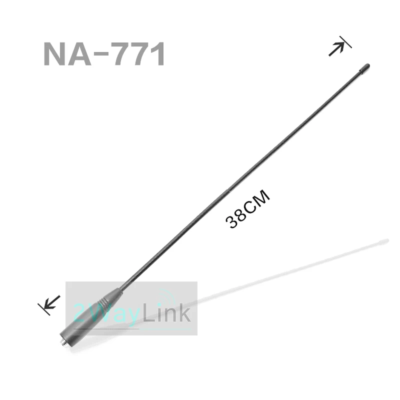 Антенна Nagoya NA-771 антенна с высоким коэффициентом усиления Dual Band VHF/UHF иди и болтай Walkie Talkie “иди и Baofeng антенна для UV-9R плюс GT-3WP BF-9700 UV-5S BF-A58 UV-XR