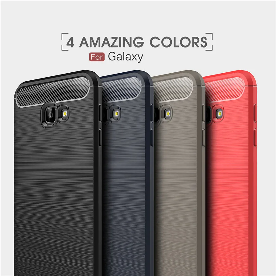 

Shockproof Phone Cases For Samsung Galaxy J4 J6 Plus J3 J7 J8 2018 J5 J7 Prime 2017 Cover Carbon Fiber TPU Silicone Phone Case