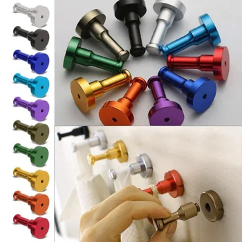 

9 Colors Space Aluminum Multi-color DIY Towel Wall Hook Nail Bathroom Kitchen Clothes Key Hat Rack Bag Hanger Holder