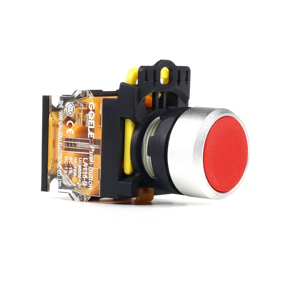 

5 PCS Push button switch Flush buttons Latching OR Momentary Waterproof IP65 LA115-B2-11-R