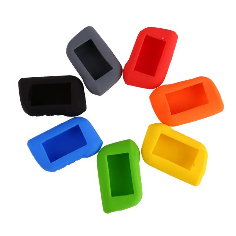 

Silicone Car Key Case Keychain Key Cover for A93/A93 Two Way Car Alarm Remote Controller A63 LCD Transmitter