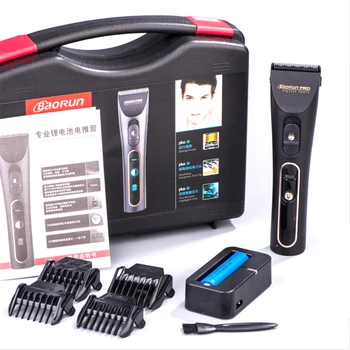 

Professional Electric Hair Clipper Titanium Blade Rechargeable Trimmer for Men Beard Shaver 18650 Lithium Hair Cutting Machine
