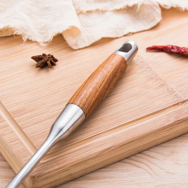 Премиум SUS 304+ деревянная ручка Паста Лапша вермичелли спагетти Совок вилка коготь термостойкая кухонная утварь