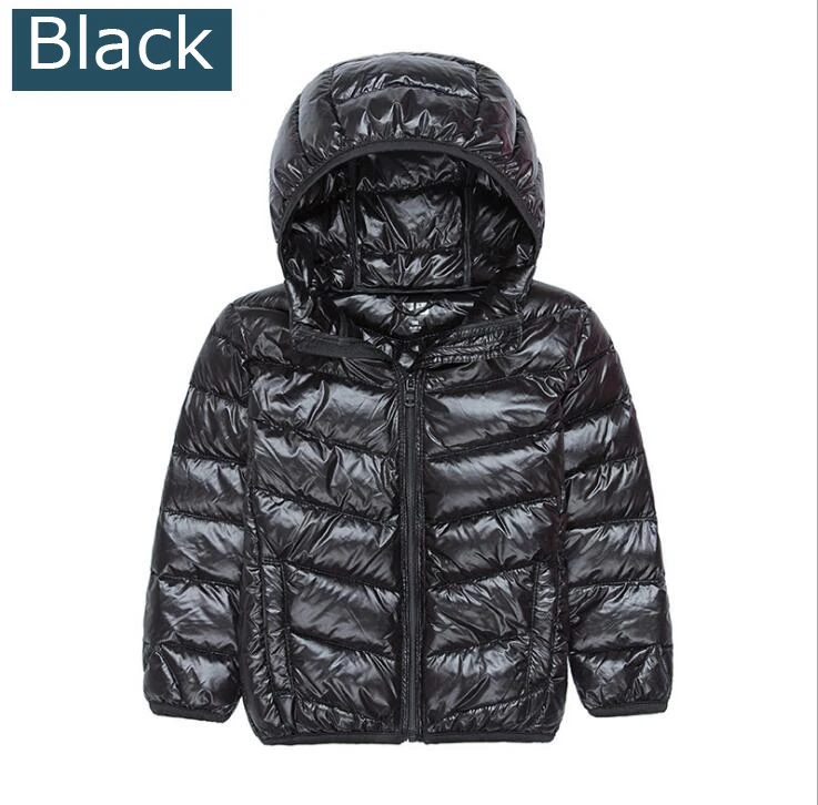 HH/верхняя одежда для детей, недорогое зимнее пальто с капюшоном для мальчиков и девочек, парка, теплые куртки для подростков, пуховик для детей 2, 6, 8, 10, 12, 14 лет - Цвет: black
