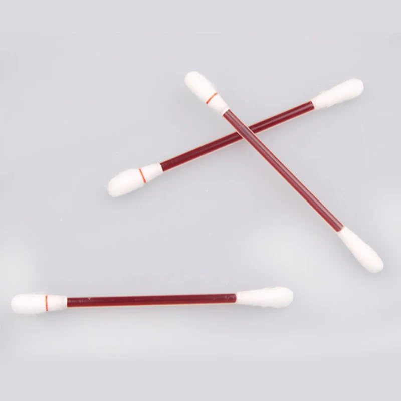 100 Pcs Disposable Medical Iodine Cotton Stick Iodine Disinfected Cotton Swab for First Aid Kit Emergency Supplies on Climbing