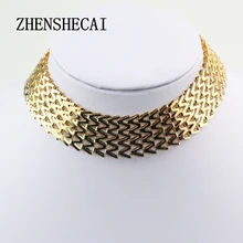 Модное ювелирное изделие, Трендовое женское ожерелье, s& Кулоны, плетеная цепочка, Короткие чокеры, ожерелье для подарка, вечерние, X105