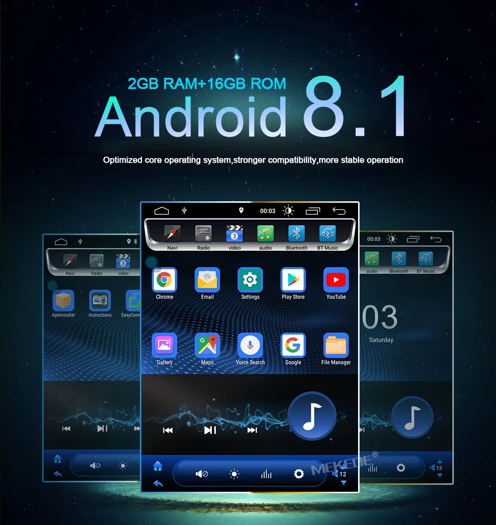 Excellent New arrival!Mekede Vertical screen quad core Android 8.1 Car GPS Navigation Radio for Chevrolet CRUZE 2008-2015 with IPS screen 25