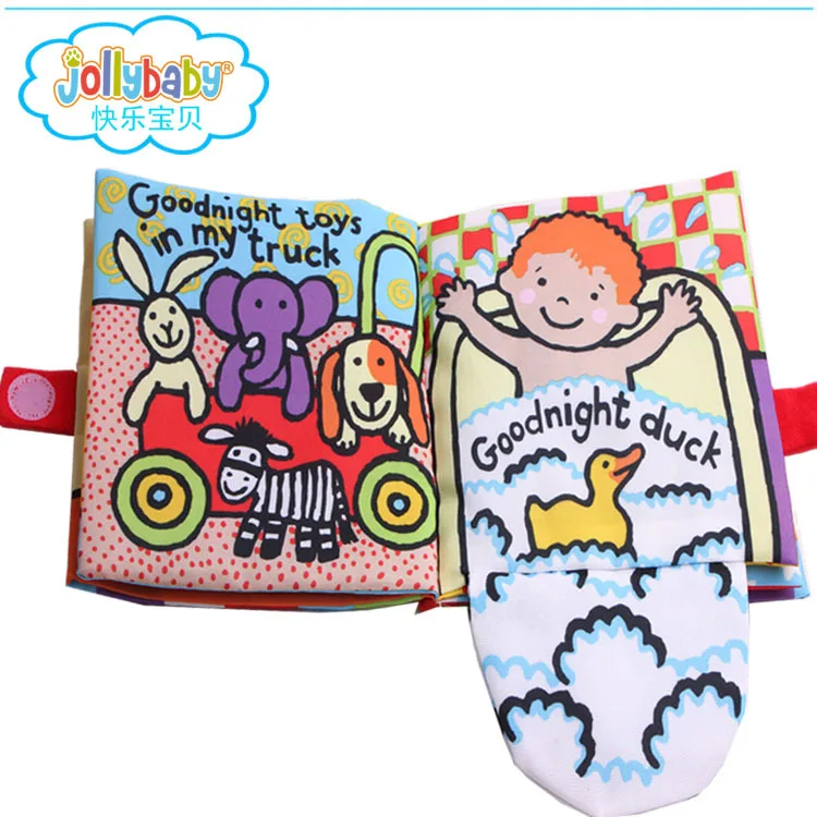 Jollybaby книжки из мягкой ткани Peek a boo ткани активности Crinkly книги развивающие детские игрушки для детей