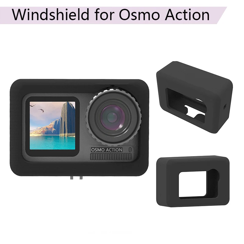 

Windshield Windscreen Cover Housing Case for DJI Osmo Action Cap Wind Noise Reduction Sponge Sports Camera Accessories