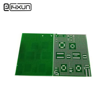 

1pcs 9*11cm SMD Universal Board QSOP QFP DIP SCM Transfer Mixed Experiment Board 2.54mm Pitch PCB Board 9x11cm