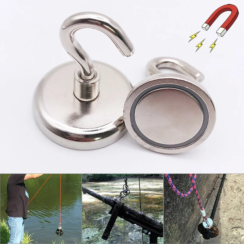 

Magnetic Hooks Strong Powerful Neodymium Magnet Hooks for Office Home Cruise Garage CLH@8