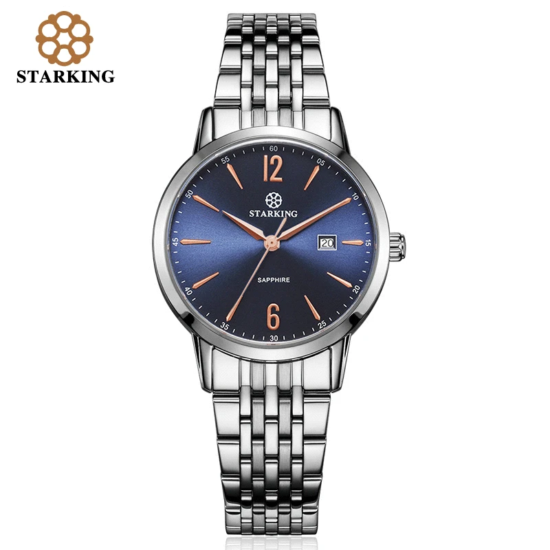 

STARKING Ladies Quartz Watches Rose Gold Watch Analog Women Bracelet Dress Role Ultra Thin Watch Calendar reloj de cuarzo BL0976