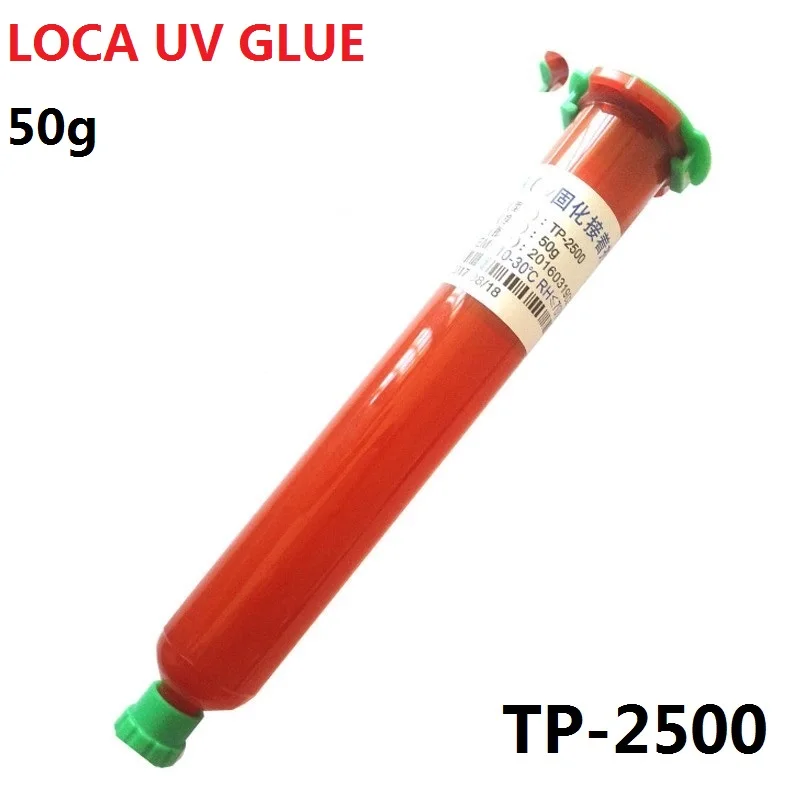 

50g TP-2500 LOCA UV glue liquid optical clear adhesive tp 2500 uv glue tp2500 for touch screen samsung galaxy iPhone
