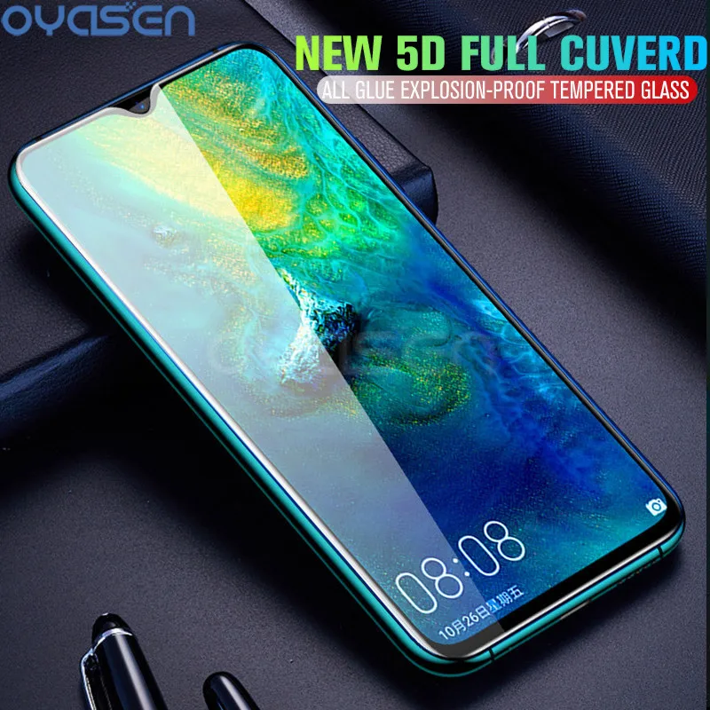 Закаленное стекло 5D для Huawei Nova 4 3i 3e 3 Mate 20 10 Lite 9H Full Cuverd Защита экрана 4|Защитные