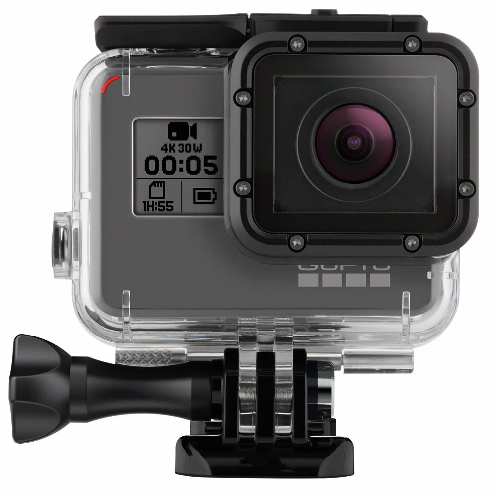 Дизайн 45 м водонепроницаемый Дайвинг защитный корпус чехол для GoPro Hero 7 6 5 Черный Спорт Экшн камеры Аксессуары# F34