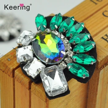 

Handmade 6 * 4.8CM Colored Beads Irregular Chip WPHB-107