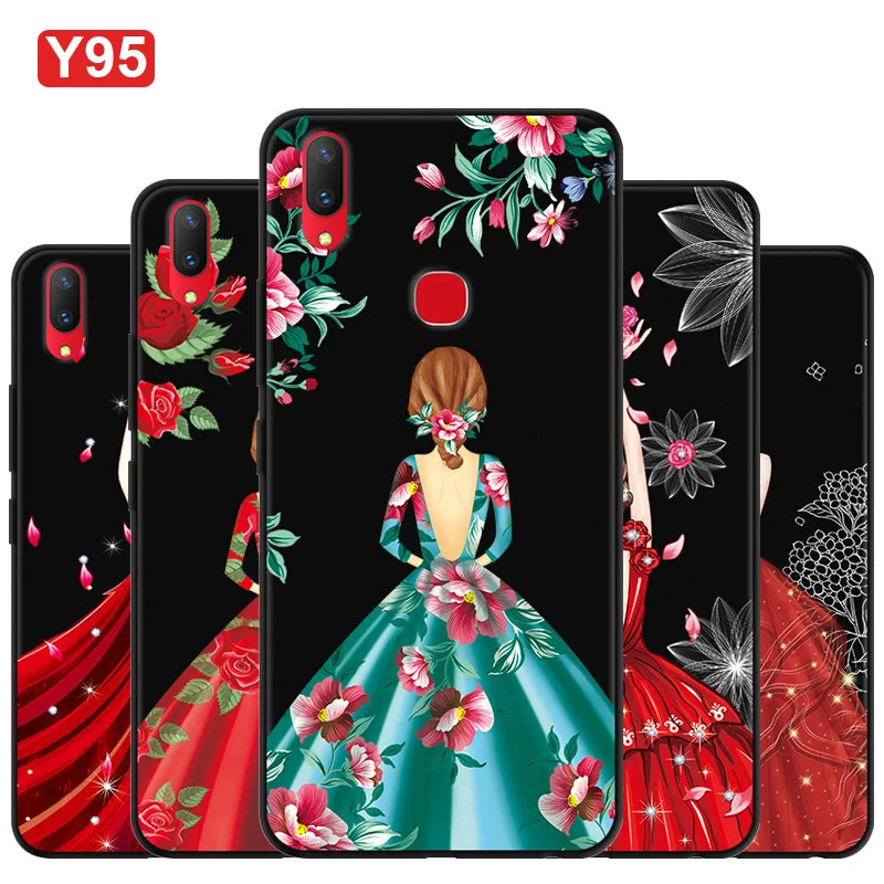 

Phone Case For Vivo Y95 Cover Beautiful girl Shockproof Soft TPU Back Cover 6.22'' For Vivo Y95 Y 95 Phone Case shell Funda