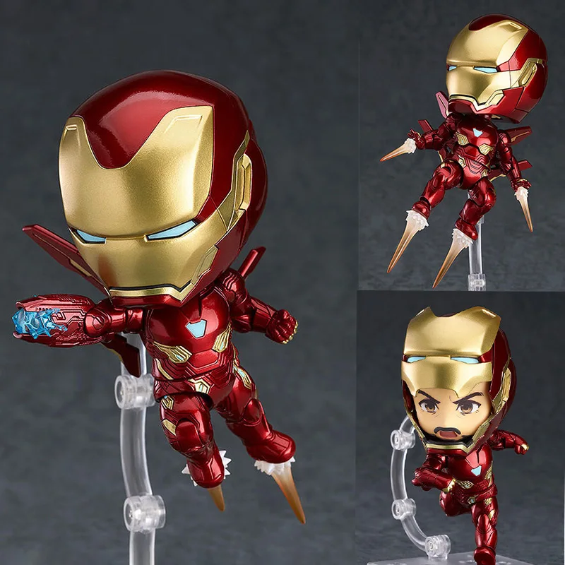 

2019 New Nendoroid 988 Iron man figure Mark50 Marvel Avengers Cute Iron Man Tony Stark PVC Action Figure Collection Model Toys