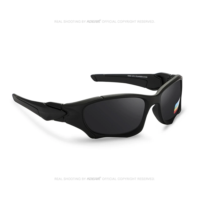 Kdeam спортивные поляризованные солнцезащитные очки для мужчин, кривая оправа, антистрессовые линзы, защита от солнца, женские очки Kd0623