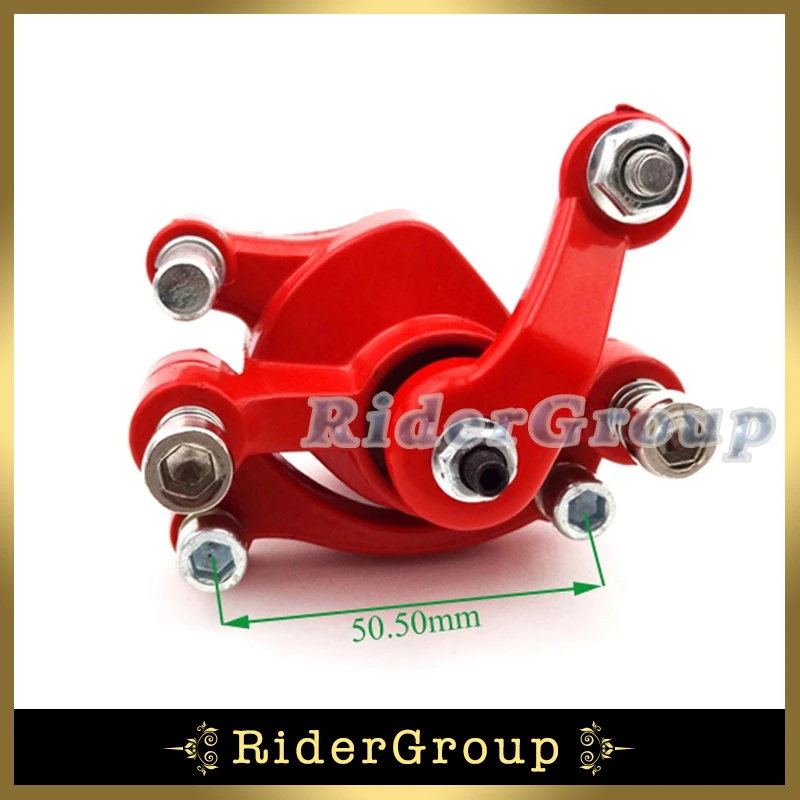 Сталь передние и задние дисковые тормоза суппорт для 2-х тактный 43cc 47cc 49cc карманный велосипед мини Байк газа скутер запчасти на мотоцикл для мотокросса красный