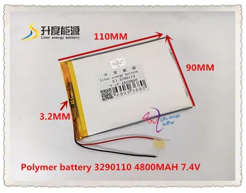 

7.4V 4800mAH 3290110 Polymer lithium ion / Li-ion battery for tablet pc cell phone POWER BANK